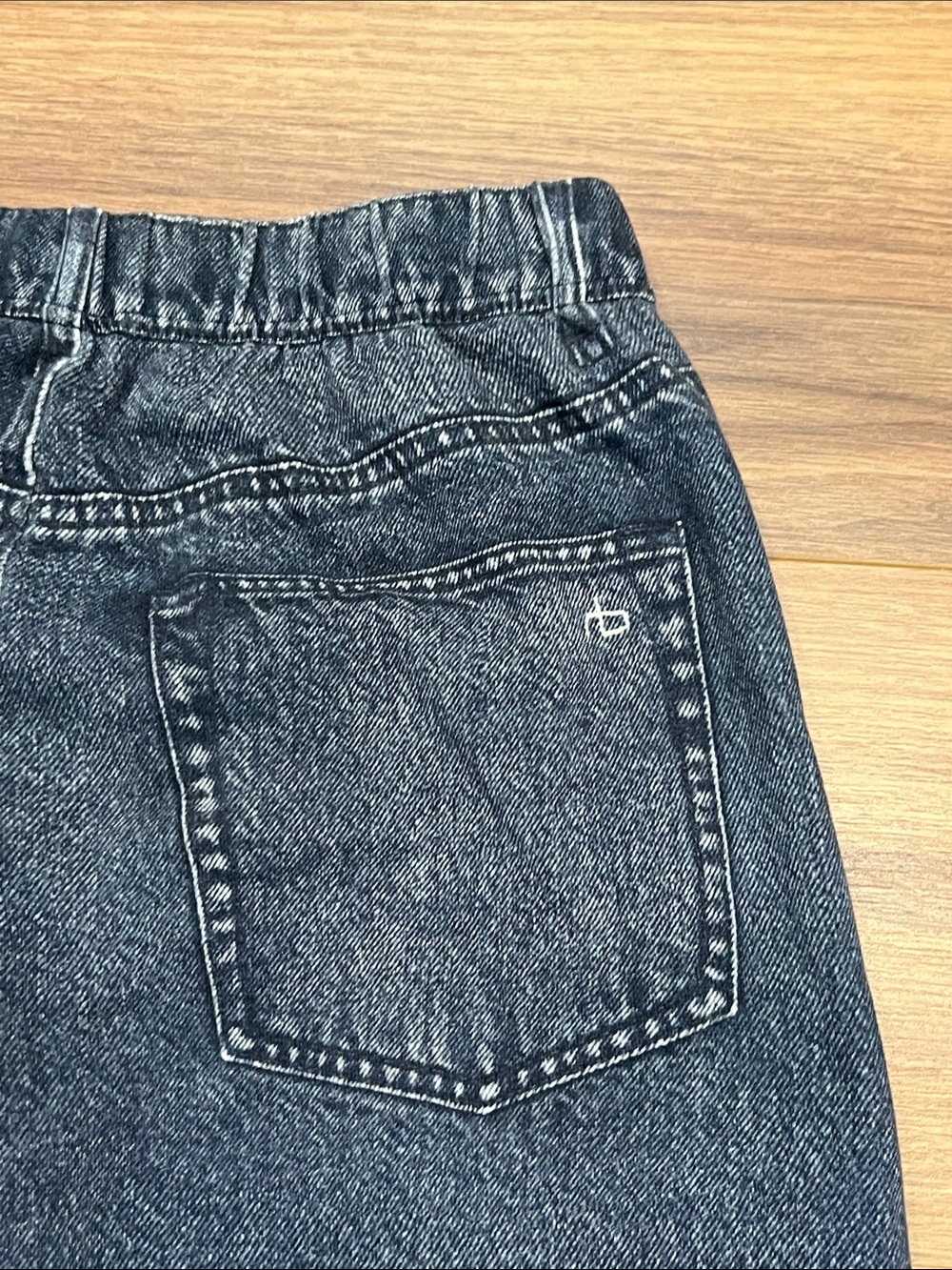 Rag & Bone Miramar Wide Leg Trompe L'oeil Cotton Pants Faux Jean Bridle Trail XS - Picture 10 of 12